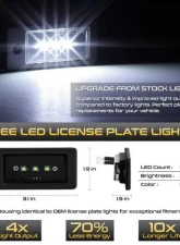 Xtune Complete License Plate Bulb Assembly Replacement w/ Built In CREE Chips Audi 2002-2017                                     - LAC-LP-AA402-CREE - Image 2
