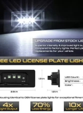 Xtune Complete License Plate Bulb Assembly Replacement w/ Built In CREE Chips Audi 2008-2017                                     - LAC-LP-AA408-CREE - Image 2