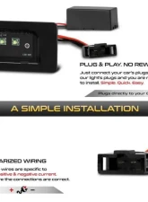 Xtune Complete License Plate Bulb Assembly Replacement w/ Built In CREE Chips Audi 2008-2017                                     - LAC-LP-AA408-CREE - Image 4
