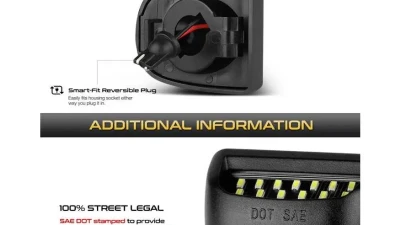 Xtune Complete License Plate Bulb Assembly Replacement w/ Built In LED Chips Cadillac | Chevrolet | GMC 1999-2014                                     - LAC-LP-CS07 - Image 5