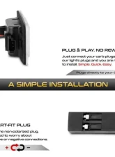 Xtune Complete License Plate Bulb Assembly Replacement w/ Built In LED Chips Cadillac | Chevrolet | GMC 2015-2018                                     - LAC-LP-CTA15 - Image 4