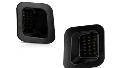 Xtune Smoked Complete License Plate Bulb Assembly Replacement w/ Built In LED Chips Dodge Ram | Ram 2003-2018                                     - LAC-LP-DR02-SM - Image 6