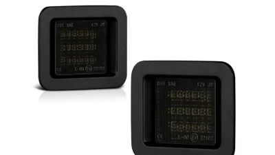 Xtune Smoked Complete License Plate Bulb Assembly Replacement w/ Built In LED Chips Ford F-150 2015-2018                                     - LAC-LP-FF15015-SM - Image 5