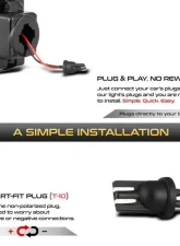 Xtune Smoked Complete License Plate Bulb Assembly Replacement w/ Built In LED Chips Ford F-150 2015-2018                                     - LAC-LP-FF15015-SM - Image 4