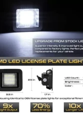 Xtune Complete License Plate Bulb Assembly Replacement w/ Built In LED Chips Ford F-150 2015-2018                                     - LAC-LP-FF15015 - Image 2