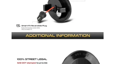 Xtune Complete License Plate Bulb Assembly Replacement w/ Built In LED Chips Ford | Lincoln Mark LT 1983-2016                                     - LAC-LP-FF15097 - Image 5