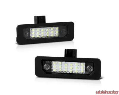 Xtune Complete License Plate Bulb Assembly Replacement w/ Built In LED Chips Ford | Lincoln | Mercury 2008-2014 - LAC-LP-FM10
