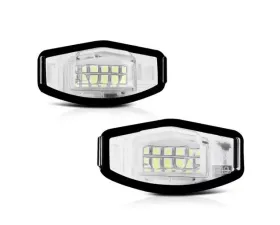 Xtune Complete License Plate Bulb Assembly Replacement w/ Built In LED Chips Acura | Honda 1999-2018