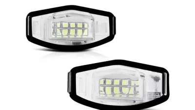 Xtune Complete License Plate Bulb Assembly Replacement w/ Built In LED Chips Acura | Honda 1999-2018                                     - LAC-LP-HA03 - Image 5