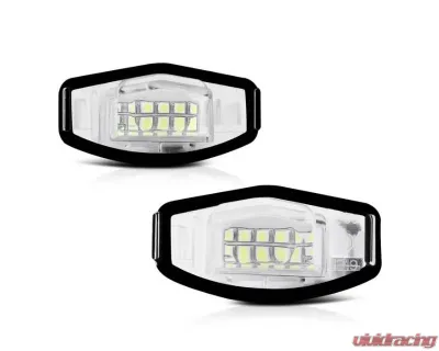 Xtune Complete License Plate Bulb Assembly Replacement w/ Built In LED Chips Acura | Honda 1999-2018 - LAC-LP-HA03