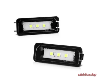Xtune Complete License Plate Bulb Assembly Replacement w/ Built In LED Chips Porsche | Volkswagen 1999-2018 - LAC-LP-P98705