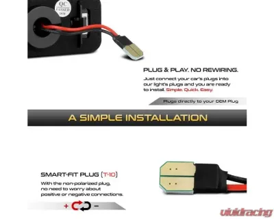 Xtune Complete License Plate Bulb Assembly Replacement w/ Built In LED Chips Scion FR-S | Subaru | Toyota 86 2008-2019 - LAC-LP-SWRX08