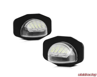 Xtune Complete License Plate Bulb Assembly Replacement w/ Built In LED Chips Scion xB | xD | Toyota Corolla | Sienna 2008-2018 - LAC-LP-TSIE08