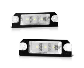 Xtune Complete License Plate Bulb Assembly Replacement w/ Built In LED Chips Volkswagen Golf | Jetta | Passat 2001-2010