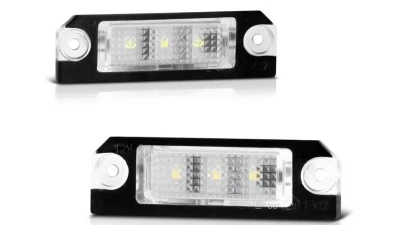 Xtune Complete License Plate Bulb Assembly Replacement w/ Built In LED Chips Volkswagen Golf | Jetta | Passat 2001-2010                                     - LAC-LP-VG05 - Image 5