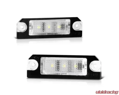 Xtune Complete License Plate Bulb Assembly Replacement w/ Built In LED Chips Volkswagen Golf | Jetta | Passat 2001-2010 - LAC-LP-VG05