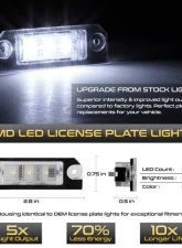 Xtune Complete License Plate Bulb Assembly Replacement w/ Built In LED Chips Volkswagen Golf | Jetta | Passat 2001-2010                                     - LAC-LP-VG05 - Image 2