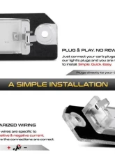 Xtune Complete License Plate Bulb Assembly Replacement w/ Built In LED Chips Volkswagen Golf | Jetta | Passat 2001-2010                                     - LAC-LP-VG05 - Image 4
