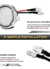 Xtune Complete License Plate Bulb Assembly Replacement w/ Built In LED Chips Toyota Sequoia | Tundra 2007-2019                                     - LAC-PUD-TTU07 - Image 4