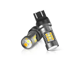 Xtune 2in1 Dual Function 7 x 3030 White LED Chip / 21 x 2835 Yellow LED Chip Machine-Soldered Bulb - 7443
