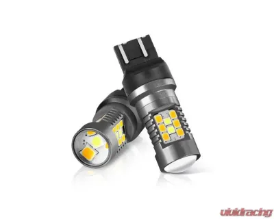 Xtune 2in1 Dual Function 7 x 3030 White LED Chip / 21 x 2835 Yellow LED Chip Machine-Soldered Bulb - 7443 - LB-SB-FBSERIES-C-7443-WTYEL