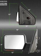 Xtune Driver And Passenger Side Power Heated Amber LED Signal OE Mirror Ford F150 2004-2006                                     - MIR-03348AEBH-P-SET - Image 8