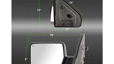 Xtune Driver And Passenger Side Power Heated Amber LED Signal OE Mirror Ford F150 2004-2006                                     - MIR-03348AEBH-P-SET - Image 8