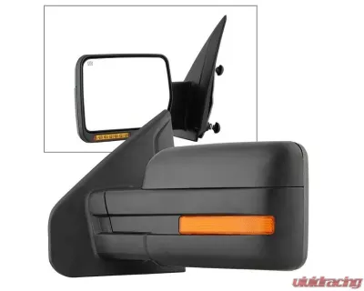 Xtune Left Driver Side Power Heated Amber LED Signal OE Mirror Ford F150 2007-2014 - MIR-03349EH-P-L