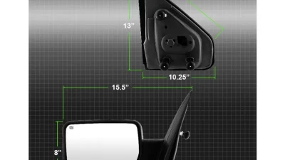 Xtune Left Driver Side Power Heated Amber LED Signal OE Mirror Ford F150 2007-2014                                     - MIR-03349EH-P-L - Image 10