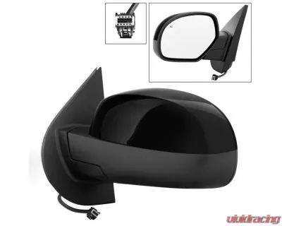 Xtune Left Driver Side Shiny Black Power Heated Mirror Chevrolet Silverado 2007-2014 - MIR-03CS07-PW-L
