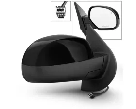 Xtune Right Passenger Side Shiny Black Power Heated Mirror Chevrolet Silverado 2007-2014