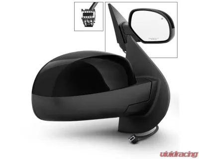 Xtune Right Passenger Side Shiny Black Power Heated Mirror Chevrolet Silverado 2007-2014 - MIR-03CS07-PW-R