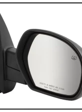 Xtune Right Passenger Side Shiny Black Power Heated Mirror Chevrolet Silverado 2007-2014                                     - MIR-03CS07-PW-R - Image 4