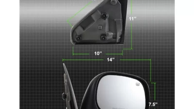 Xtune Right Passenger Side Power Heated OE Mirror Dodge Ram 2002-2008                                     - MIR-03DRAM02-PW-R - Image 7