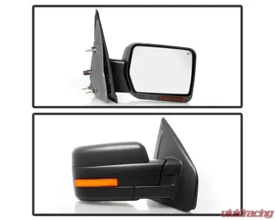 Xtune Power Heated Amber Sequential LED Signal OE Mirror Set Ford F150 2007-2014 - MIR-03FF07-G2-PW-RAM-SET