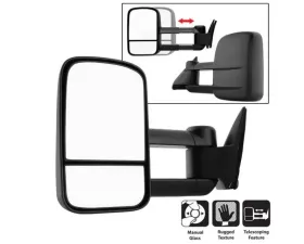 Xtune Left Driver Side Manual Extendable Manual Adjust Mirror Chevrolet C10 1988-1998