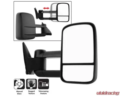 Xtune Right Passenger Side Manual Extendable Manual Adjust Mirror Chevrolet C10 1988-1998 - MIR-CCK88-MA-R
