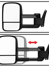 Xtune Manual Extendable Manual Adjust Mirror Set Chevrolet C10 1988-1998                                     - MIR-CCK88-MA-SET - Image 5