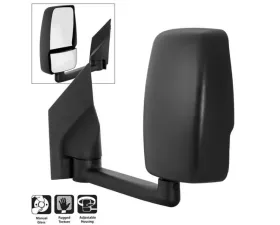Xtune Left Driver Side Manual Adjust Mirror Chevrolet Express | GMC Savana Van 2003-2017
