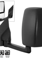 Xtune Left Driver Side Manual Adjust Mirror Chevrolet Express | GMC Savana Van 2003-2017                                     - MIR-CEXP03-MA-L - Image 7
