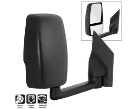 Xtune Right Passenger Side Manual Adjust Mirror Chevrolet Express | GMC Savana Van 2003-2017