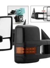 Xtune G2 Power Heated Amber LED Signal Telescoping Mirror Set Chevrolet Silverado 2003-2006                                     - MIR-CS03S-G2-PWH-AM-SET - Image 12