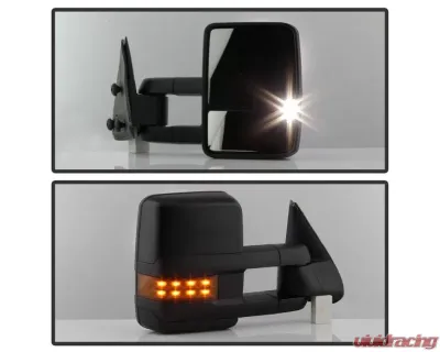 Xtune G2 Power Heated Amber LED Signal Telescoping Mirror Set Chevrolet Silverado 2003-2006 - MIR-CS03S-G2-PWH-AM-SET