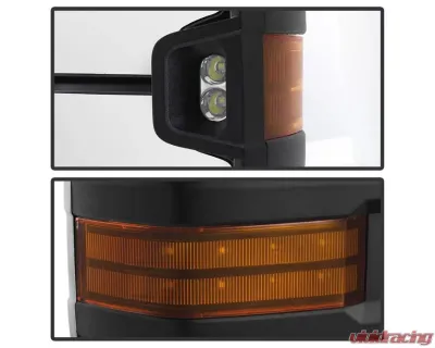 Xtune G2 Power Heated Amber LED Signal Telescoping Mirror Set Chevrolet Silverado 2003-2006 - MIR-CS03S-G2-PWH-AM-SET
