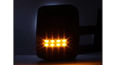 Xtune G2 Power Heated Amber LED Signal Telescoping Mirror Set Chevrolet Silverado 2003-2006                                     - MIR-CS03S-G2-PWH-AM-SET - Image 9