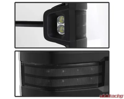 Xtune G2 Power Heated Smoke LED Signal Telescoping Mirror Set Chevrolet Silverado 2003-2006 - MIR-CS03S-G2-PWH-SM-SET