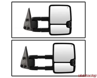Xtune G2 Power Heated Smoke LED Signal Telescoping Mirror Set Chevrolet Silverado 2003-2006 - MIR-CS03S-G2-PWH-SM-SET