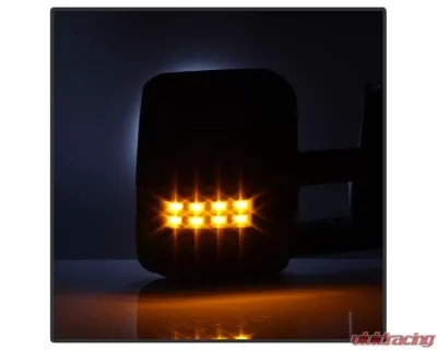 Xtune G2 Power Heated Smoke LED Signal Telescoping Mirror Set Chevrolet Silverado 2003-2006 - MIR-CS03S-G2-PWH-SM-SET