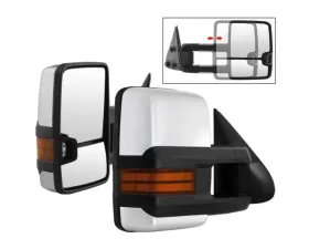 Xtune G3 LED Signal Telescoping Mirror Chrome Cover Set Chevrolet Silverado 1999-2006