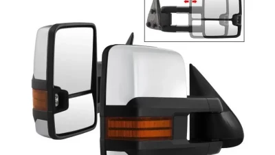 Xtune G3 LED Signal Telescoping Mirror Chrome Cover Set Chevrolet Silverado 1999-2006                                     - MIR-CS03S-G3C-MA-AM-SET - Image 7